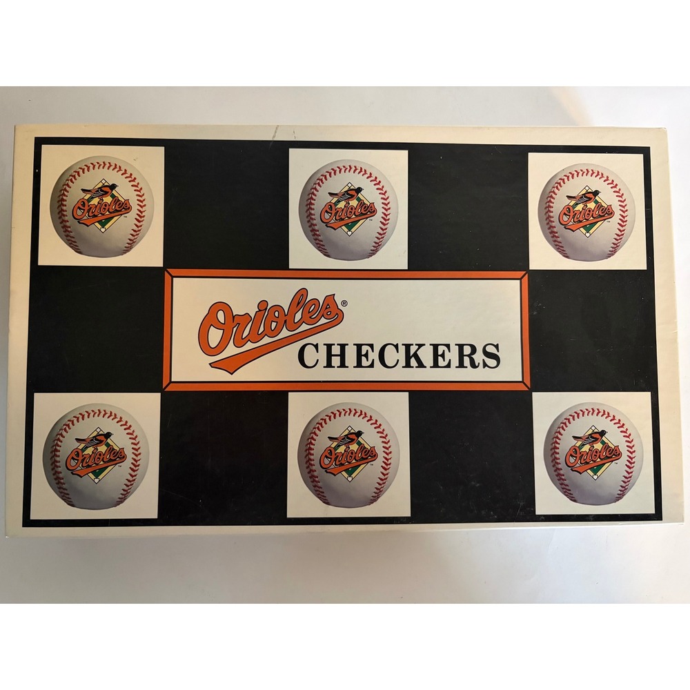 Vintage MBL Orioles Checkers Board Game Yankees 90s Baseball Helmet Pieces